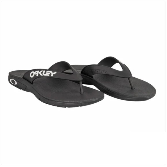 Oakley Men's B1B Black Flip Flop  NWT - Picture 1 of 6